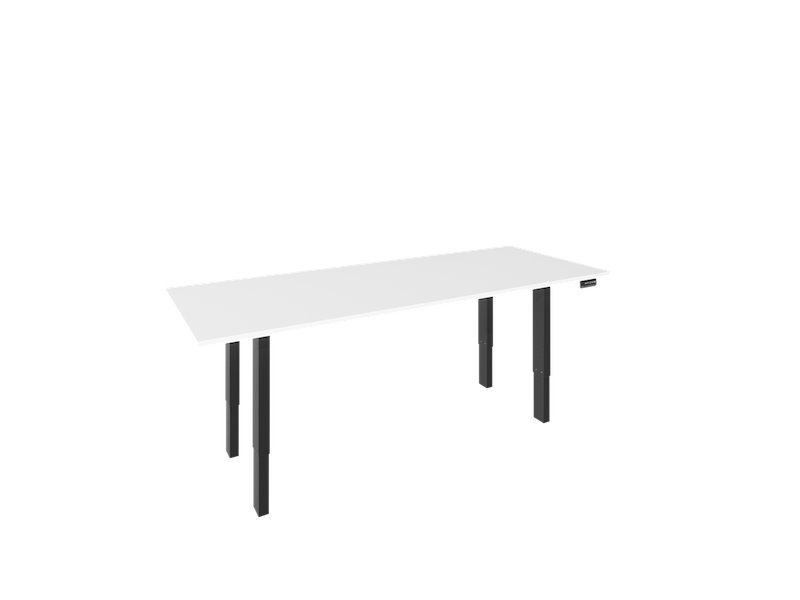 HAT Collective Electric Height-Adjustable Conference Table Base — Quad Motor Boardroom Table