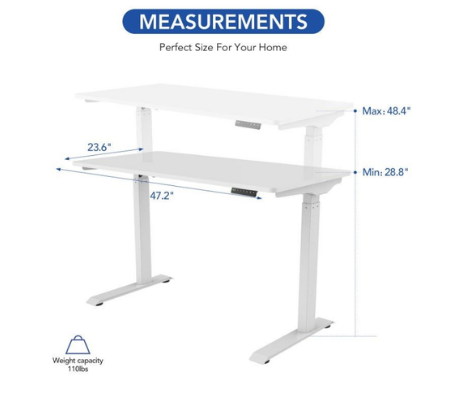 Image of Height Adjustable Standing Desk E9
