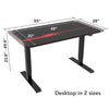 Flexispot Electric Height Adjustable Gaming Desk with Mouse Pad EC1/EN1