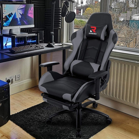 Image of Flexispot Ergonomic Gaming Chair with Retractable Footrest Ri3476
