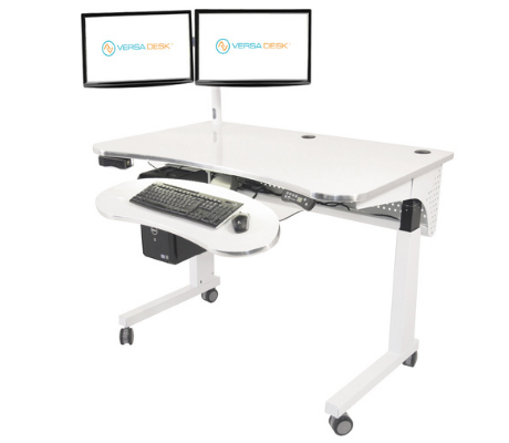 Versadesk Heavy Duty Dual Monitor Arm