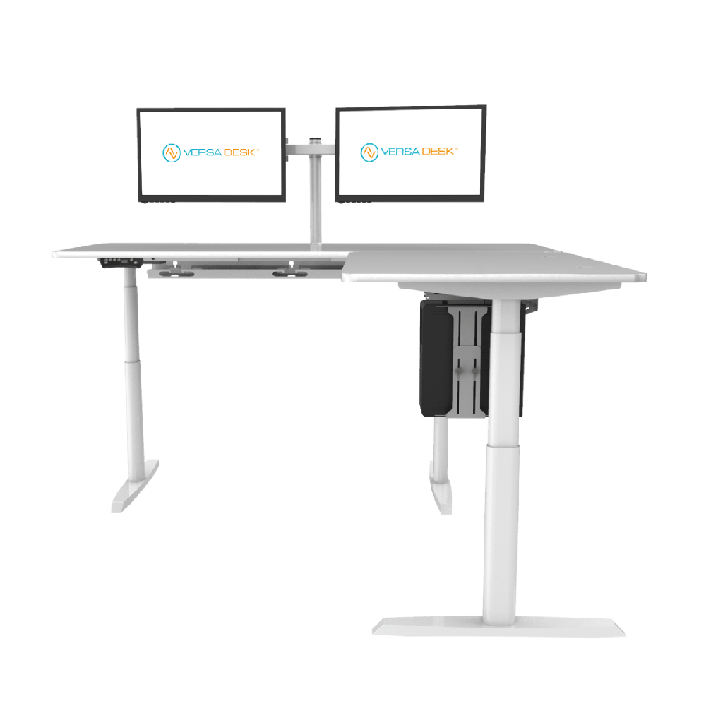 Versadesk L-Shape Standing Desk – Ergonomic Corner Workstation | Free Shipping USA