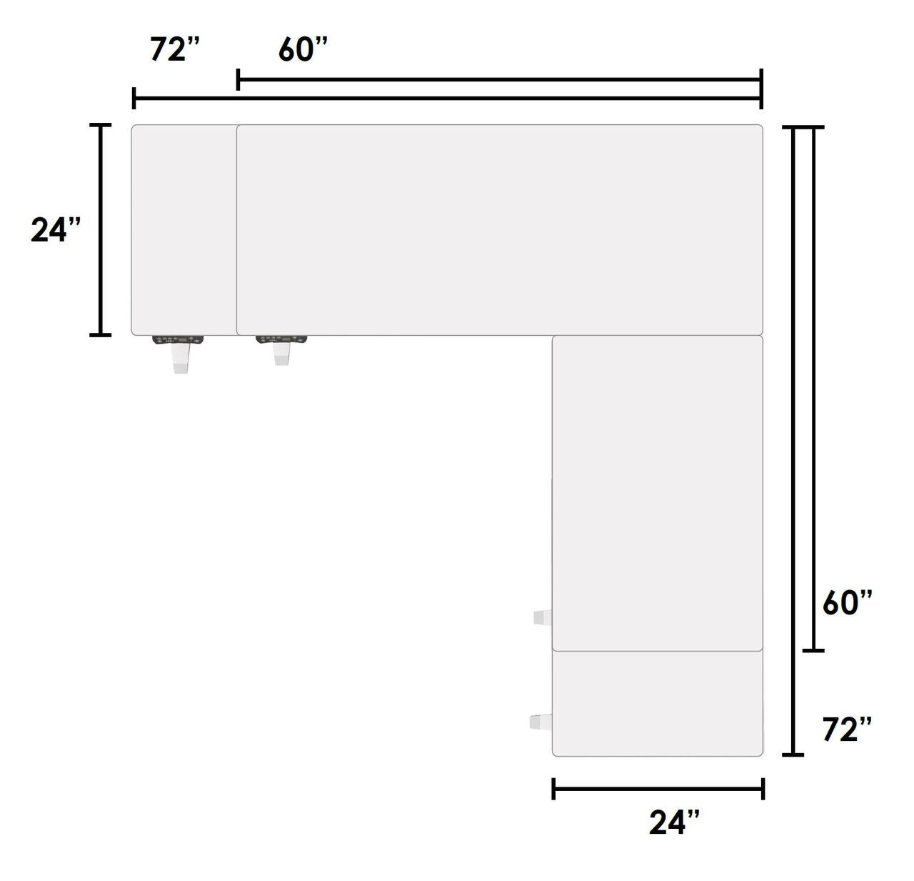 Versadesk L-Shape Standing Desk – Ergonomic Corner Workstation | Free Shipping USA