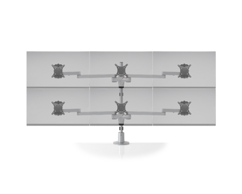 Image of Innovative STX-33S – Staxx™ 3 Over 3 Monitor Mount – Standard
