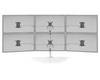 Innovative STX-33W-Staxx™ 3 Over 3 Monitor Mount Wide