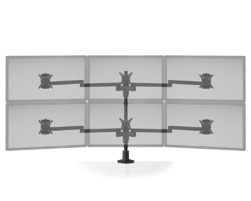 Hat Collective STX-33W-Staxx 3 Over 3 Monitor Mount Wide