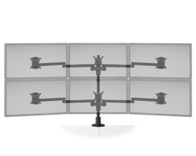 Hat Collective STX-33W-Staxx 3 Over 3 Monitor Mount Wide