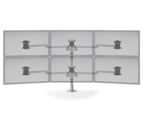 Hat Collective STX-33W-Staxx 3 Over 3 Monitor Mount Wide
