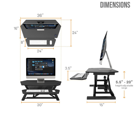 Image of Versadesk UltraLite Standing Desk Riser