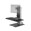 Innovative Winston-E® Sit-Stand Workstation Single Monitor Mount with Compact Work Surface