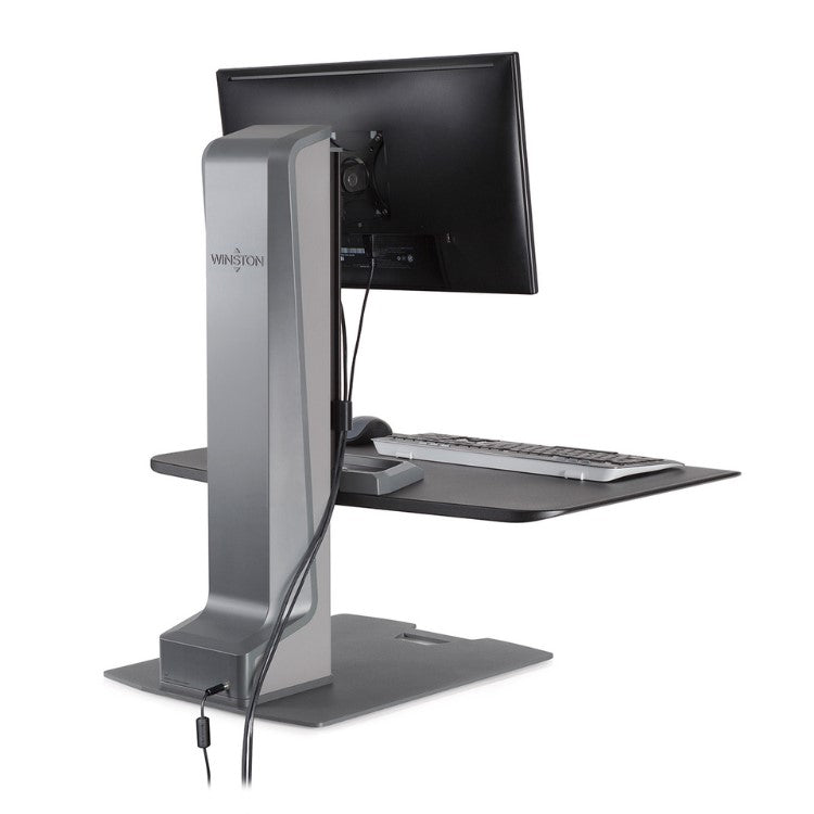 Hat Collective Winston-E Sit-Stand Single Monitor Mount