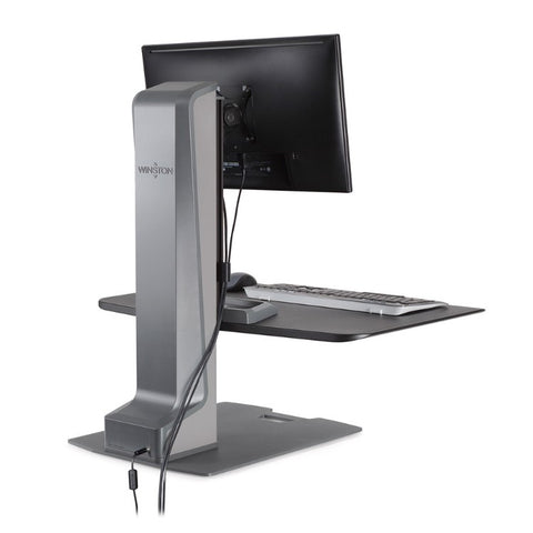 Image of Innovative Winston-E Sit-Stand Single Monitor Mount