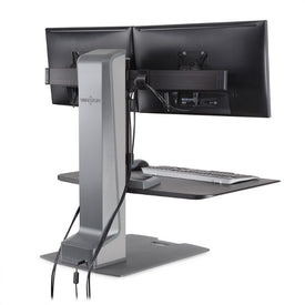 Hat Collective Winston-E Sit-Stand Workstation Dual Monitor Mount