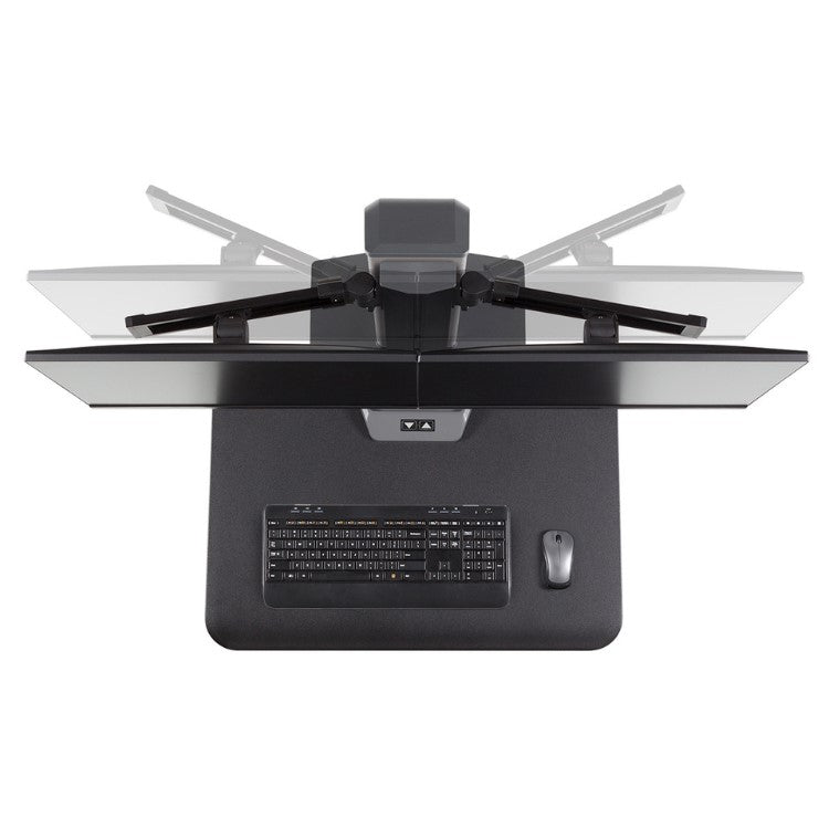 Hat Collective Winston-E Sit-Stand Workstation Dual Monitor Mount