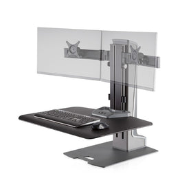 Hat Collective Winston-E Sit-Stand Workstation Dual Monitor Mount