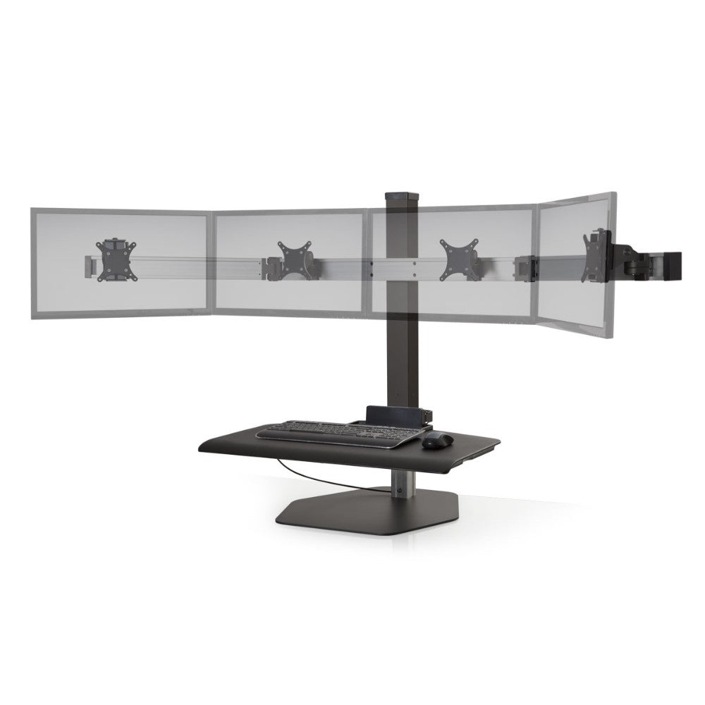 Hat Collective Winston Workstation Quad with Compact Work Surface