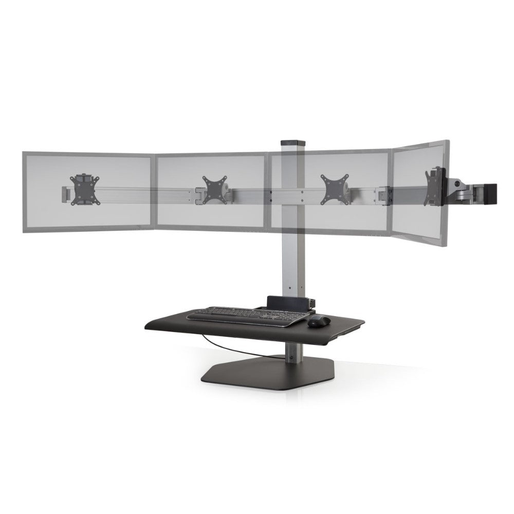 Hat Collective Winston Workstation Quad with Compact Work Surface