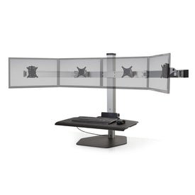 Hat Collective Winston Workstation Quad with Compact Work Surface