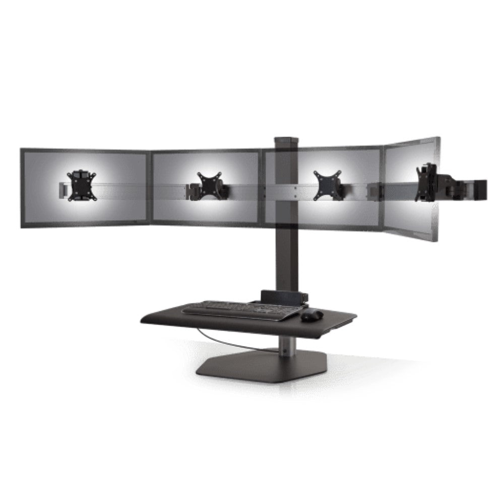 Hat Collective Winston Workstation Quad with Compact Work Surface