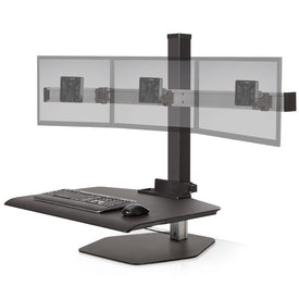 Hat Collective Winston Workstation Triple Freestanding Sit or Stand