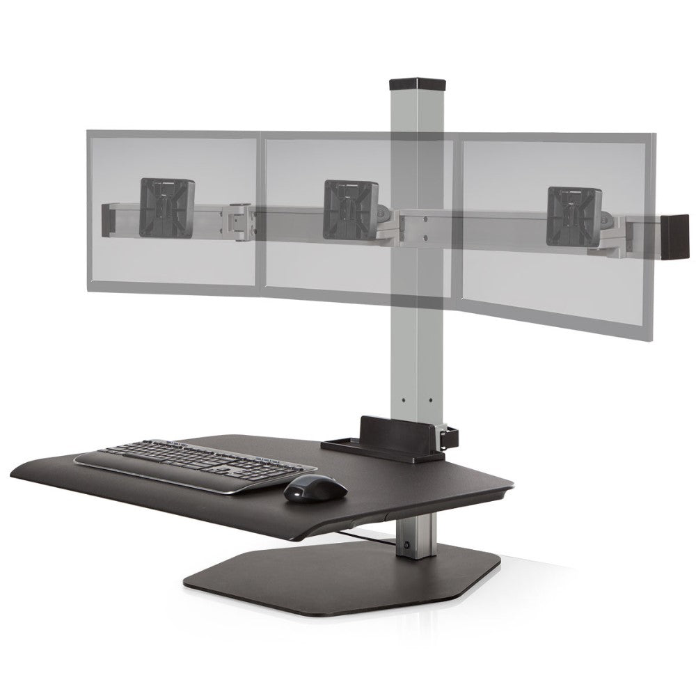 Hat Collective Winston Workstation Triple Freestanding Sit or Stand